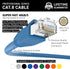 InstallerParts Ethernet Cable CAT8 Cable 3 FT - Blue - Professional Series - 40Gigabit/Sec Network/High Speed Internet Cable for Router, Modem,Gam...