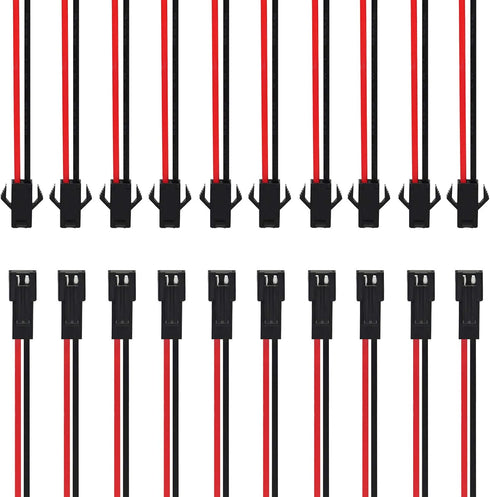 Gikfun JST SM 2-Pins 2P Female & Male Plug Connector Wire Cables for Arduino (Pack of 10 Pairs) AE1045...