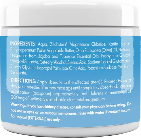 VAL Lombardi Transdermal Magnesium Cream 4oz (Jojoba Tuberose)...
