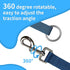 Blue Dog Collar and Leash Set, Breathable Bamboo Fiber Adjustable Dog Collar and 4Ft Dog Leash for Medium Dog Daily Walking...