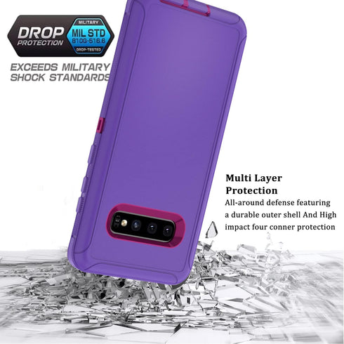 Galaxy S10 Plus Case Galaxy S10+ Case for Samsung Galaxy S10 Plus Case Military Drop Shockproof Armor Heavy Duty Rugged 3 in 1 Protection Cover fo...