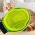 Pet Bath Dual Use Brush Double Side Hair Removing Rubber Pet Grooming Brush Pet Grooming Gloves Silicone Massage Hair Remover Cleaning Brush Glove...