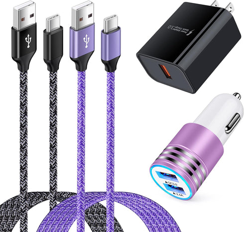 USB Type C Fast Charging Charger for Samsung Galaxy A55 A35 A25 A54 A15 A05S A53 A14 A13 A03S S24 S23 Ultra S21 S10 Plus A12 A32 A51 A71 A50 A20, ...