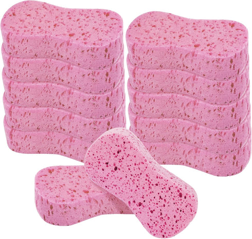 Individually Wrapped Sponges,12 Pack Car Cleaning Large Sponges, All Purpose Sponges for Cleaning, Easy Grip Thick Foam Scrubber, Giant Bone Spong...