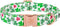 Elegant little tail Dog Collar, Green Clover Pet Collar Dog Collar, St Patrick's Day Dog Collar, Holiday Pet Collar Cute Puppy Collar Adjustable P...