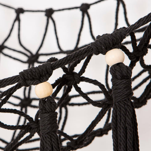 Stuffed Animal Toy Hammock Hanging- Macrame Toy Hammock with Tassels-Stuff Animals Organizer Storage Boho Large Corner Plush Toys Net Holder for N...