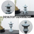 6pcs Miniature Pagoda Statues, Japanese Lantern Pagoda Style Asian Decor, Chinese Pagoda Statue for Fish Tank Aquarium Ornament Decor Bonsai Micro...