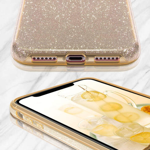 MATEPROX Compatible with iPhone 11 Pro Max case,Bling Sparkle Girls Women Protective Case for iPhone 11 Pro Max 6.5 inch(Gold)...