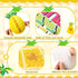 70 Pcs Summer Bulletin Board Decorations Set Tropical Pineapple Classroom Decor with Pineapple Honeycomb Ball Flamingo Palm Tree Flower Cutouts Bo...