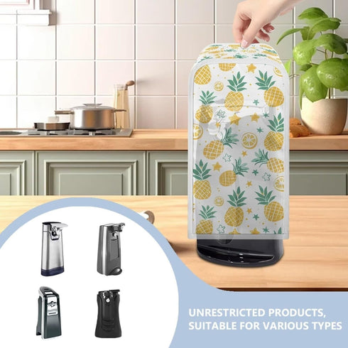 Pineapple Can Opener Cover Reuseable Electric Can Opener Cover Multi-functional Can Protector Dust Cover Fits Most Electric Automatic Can Openers...