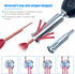 3Pcs Wire Twister Tools Kit, 6mm Hex Shank Cable Twister Tool and 3-Way/5-Way Wire Stripping Tool, Wire Stripping and Twister Bit for Electrical P...