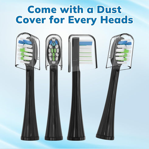 6 Pack Replacement Replacement Brush Heads for Waterpik Sonic Fusion Flossing Toothbrush Compatible with Sonic Fusion SF01/SF02 and Sonic Fusion 2...