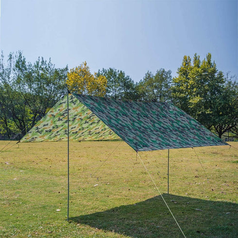 Oumefar Canopy Waterproof Shade Tent Tarp High Density Rain Tent Canopy for Outdoor BBQ...