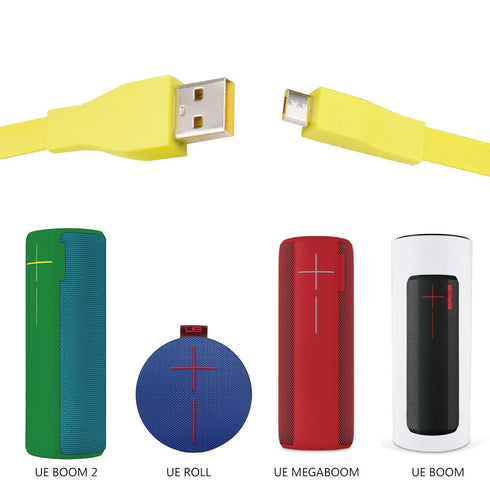 Replacement UE Boom Megaboom Charger Cable Power Cord Wire Compatible with UE Boom 2 Megaboom Miniboom Ultimate Ears Wonderboom Mobileboombox Roll...