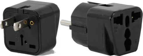 Peru Travel Adapter Plug for USA/Universal to South America Type A & E (C/F) AC Power Plugs Pack of 2...