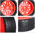 Preglued 12mm Hex Wheel Rims Rubber Tires with Foam Inserts OD 86mm/3.38" for Traxxas Bandit WLtoys 144001 Redcat 1/10 RC Off-Road Buggy Car, Set ...