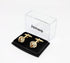 Lady Men's Cuff Links for French Gold Knot Tuxedo Shirt Stainless Brass Metal Shirt Buttons Cufflinks Anniversary In Gift Box...