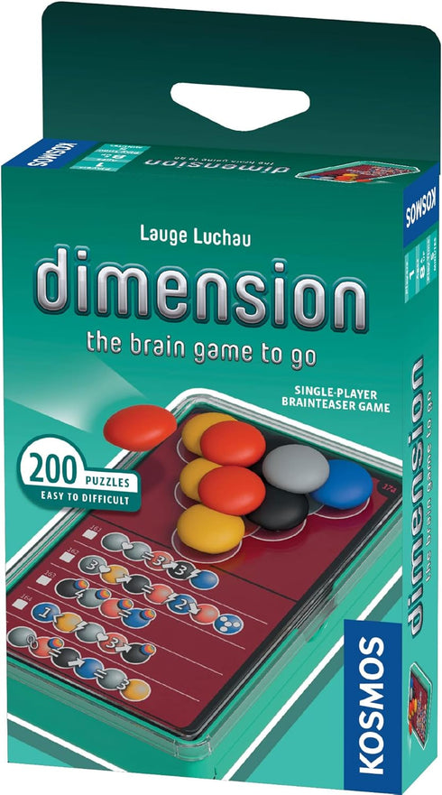 Dimension: The Brain Game to Go | Brainteasers |Puzzles| Solo Games | 1 Player | Dimension | Stacking Game | Kosmos Game...