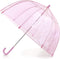 totes Kids Clear Bubble Umbrella with Dome Canopy, Lightweight Design, Wind and Rain Protection Umbrella, Pink, Kids - 38" Canopy...