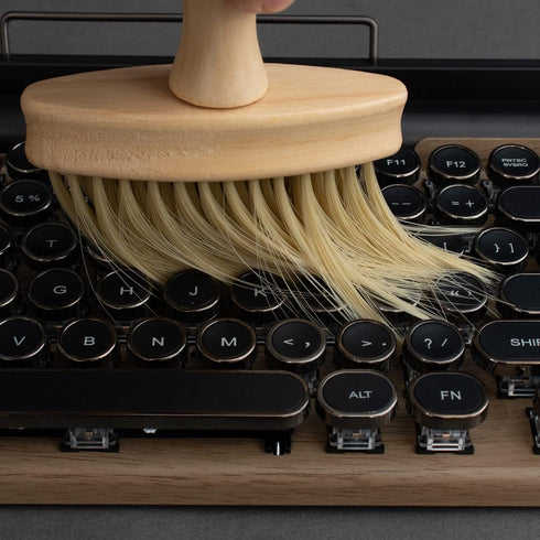 Keyboard Cleaning Brush Wooden Anti-Static PC Laptop Keyboard Cleaner Track Narrow Space Cleaning Tool...