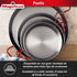 MAGEFESA® Carbon - paella pan 9 in - 23 cm and 1 Servings, made in Carbon Steel, with dimples for greater resistance and lightness, ideal for cook...