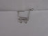 100 Count Shopping Cart Shaped Paper Clips Great for Paper Clip Collectors or Office Gift - Comes in Round Tin with Lid and Gift Box - Silver Meta...