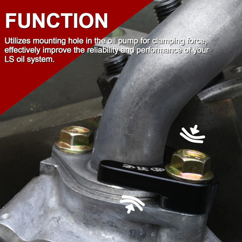 Oil Pump Pickup Tube Brace Compatible with LS LS1 LS2 LS3 Engine 4.8 5.3 6.0L...