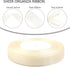 Ivory Sheer Organza Ribbon for gift wrapping 5/8 inch 50 Yards Chiffon Ribbon for Flower Bouquet Crafts ribbon for Wedding, Wreaths, Invitations D...