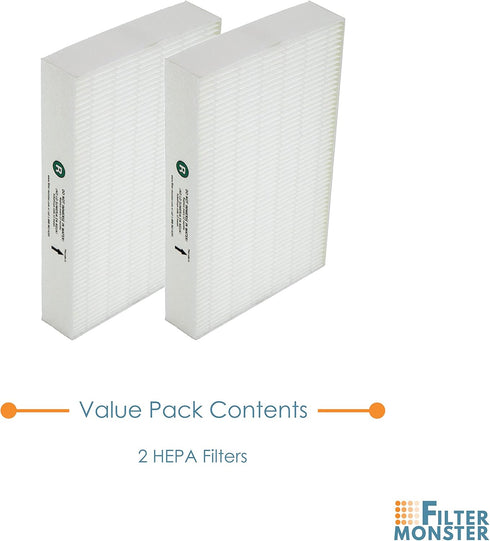 True HEPA Replacement Filter Compatible with Honeywell HEPA R Filter (HRF-R2) for HPA090, HPA100, HPA200, HPA250 and HPA300 Series Air Purifiers (...