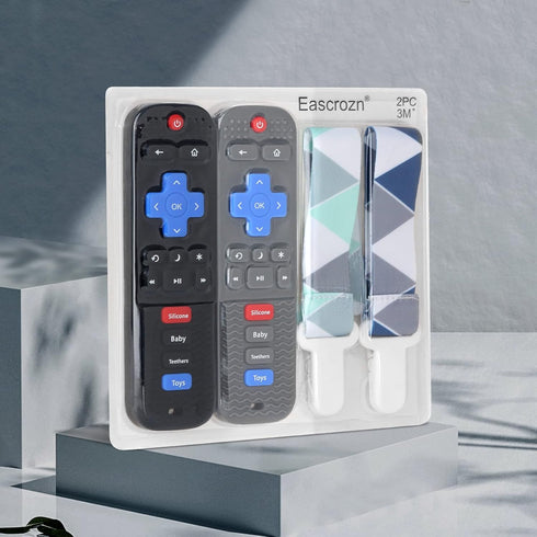 2 pack Silicone Baby Teething Toys, Remote Control Shape Teething Toys for Babies 6-12 Months, BPA free, Soft and Textured Teether Relief Soothe G...