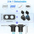 Cigarette Lighter Socket Qidoe 12V Splitter Panel 78W 12V USB Outlet Dual USB C PD&QC3.0 Car Charger Socket ON/Off Switch Waterproof 300W Power Ci...