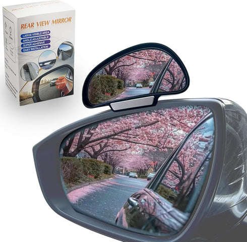 Blind Spot Mirror, Car Rear View Mirrors, Universal Car Auxiliary Mirror, HD True Glass, Adjustable Wide Angle Auxiliary Side Mirror, Left, 1Pcs...