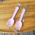 100PCS Disposable Sporks, Individually Wrappe Eco-Friendly Durable Plastic Spork, 2 in 1 Forks and Spoons Great for School Lunch, Picnics or Resta...