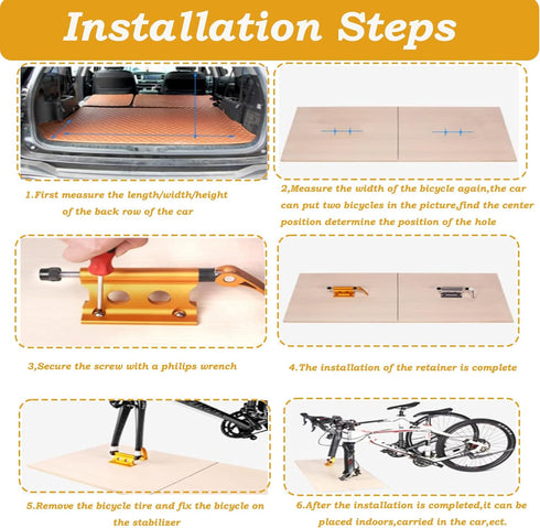 Bike Fork Mount,CNC Aluminum Alloy Bicycle Front Fork Fixed Clip Luggage Rack Quick Release Fork Mount Truck Bed Bicycle Carrier Portable for Truc...