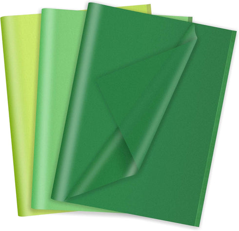 CCINEE 90 Sheets Green Tissue Paper Bulk,Gift Bags Wrapping Paper for DIY Easter St. Patrick's Day Birthday Supplies, 11.8" X 13.8"...