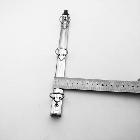 2Pcs Metal Standard Letter Size 3-Ring Binder Mechanism with booster ?3 O Rings,1 inch=25mm Capacity,20mm base width,Loose Leaf Binding Spines Com...