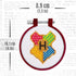 Harry Potter Stamped Cross Stitch 4 Pack, Embroidery Starter Kit for Beginners, Four Patterns, Fun & Easy Backpack Charms Craft Activity for Fans...