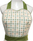Cute Lovely Unique Design Women Girls Ladies Retro Apron with Chic Pocket for Cooking Kitchen, Green...