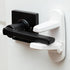 Childproof Door Lever Lock (3 Pack) Easy Install Child Proof Door Lock, Secure 2 Button Design - ABS Material Door Locks for Kids Safety, One Hand...