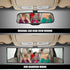 1 PC Rear View Mirror, 11.4 inch Panoramic Rearview Mirror, Interior Clip-on Wide Angle Rear View Mirror, Reduce Blind Spot Effectively Universal ...