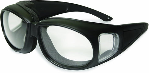 SSP Eyewear Over The Glass Safety Glasses with Clear Anti-Fog Lenses, KACHESS CL A/F,Black - Clear Anti-fog,KACHESS AM A/F...