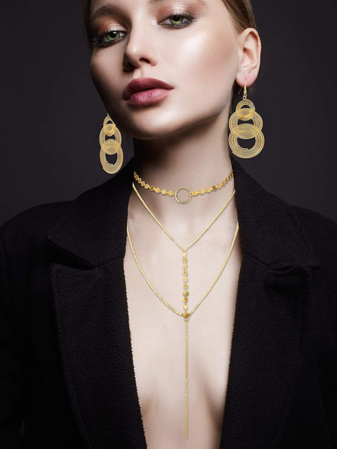 Hicarer 4 Piece 70s Disco Accessories for Party Halloween Cosplay Costume Accessory Set for Women with Rimless Diamond Sunglasses Wire Bracelets T...