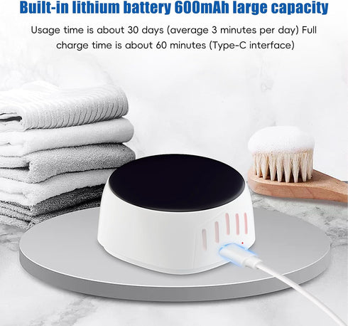 UV Toothbrush Case Sanitizer?Portable Sterilizer with Fan Drying Function,Fits All Toothbrushes for Electric and Manual,Safety Feature for Home an...