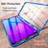 Jonwelsy Compatible with Samsun Galaxy Note 10+ 5G (6.8 inch) Case, 360 Degree Front and Back Transparent Tempered Glass Cover, Strong Magnetic Ad...