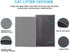 Pieviev Cat Litter Mat Double Layer Waterproof Urine Proof Trapping Mat 1 Pack (Gray, 24x15 Inch (Pack of 1))...
