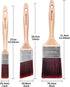 ROLLINGDOG 3PCS Paint Brushes for Painting Walls- Ergonomic Cutting in brush (1",2",3") for trimming and detail painting...