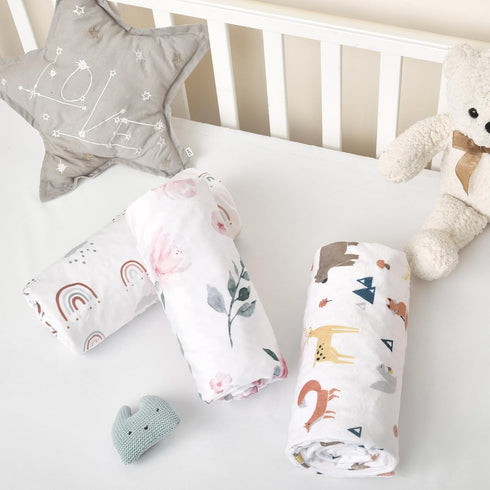 david's kids Minky Baby Blanket for Girls, Soft Lightweight Micro Fleece Blanket with Double Layer, Dotted Backing, Breathable Receiving Blanket f...