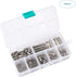 Beadthoven 260pcs 8sizes Stainless Steel Tube Slide On End Clasps with Twist Extender Chains Jump Rings Lobster Claw Clasps Crimp Cord Ends Findin...