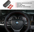 1 PC Car Steering Wheel Protector Cover, 14.96" Hand-Stitched Leather Sweat-Absorbent Steering Wheel Cover Tie with Air Hole, Motors Comfort Touch...