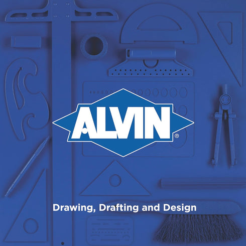 ALVIN, TD1190, Plumbing Fixtures Template, Drawing and Drafting Tool for Artists, Architects, Design and Drafting, 1/4 and 1/8 Inches Scale...